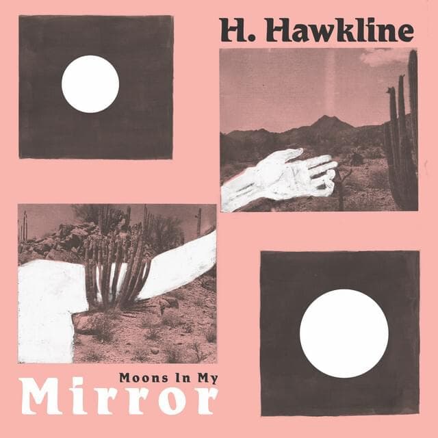 Album cover art for "Moons in My Mirror" by H. Hawkline