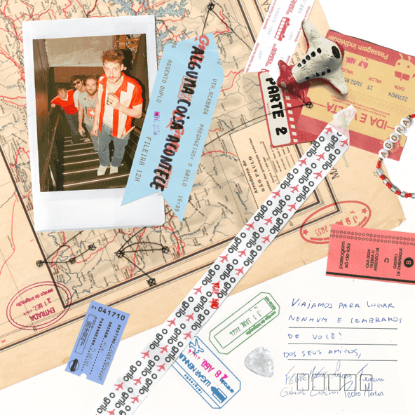 Album cover art for "Alguma Coisa Acontece" by O Grilo