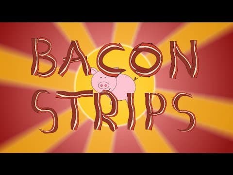 Album cover art for "The Bacon Strip Song" by Z-FLO