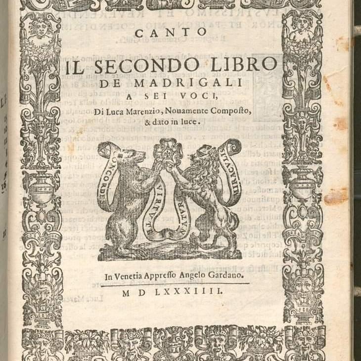 Il secondo libro de madrigali a sei voci