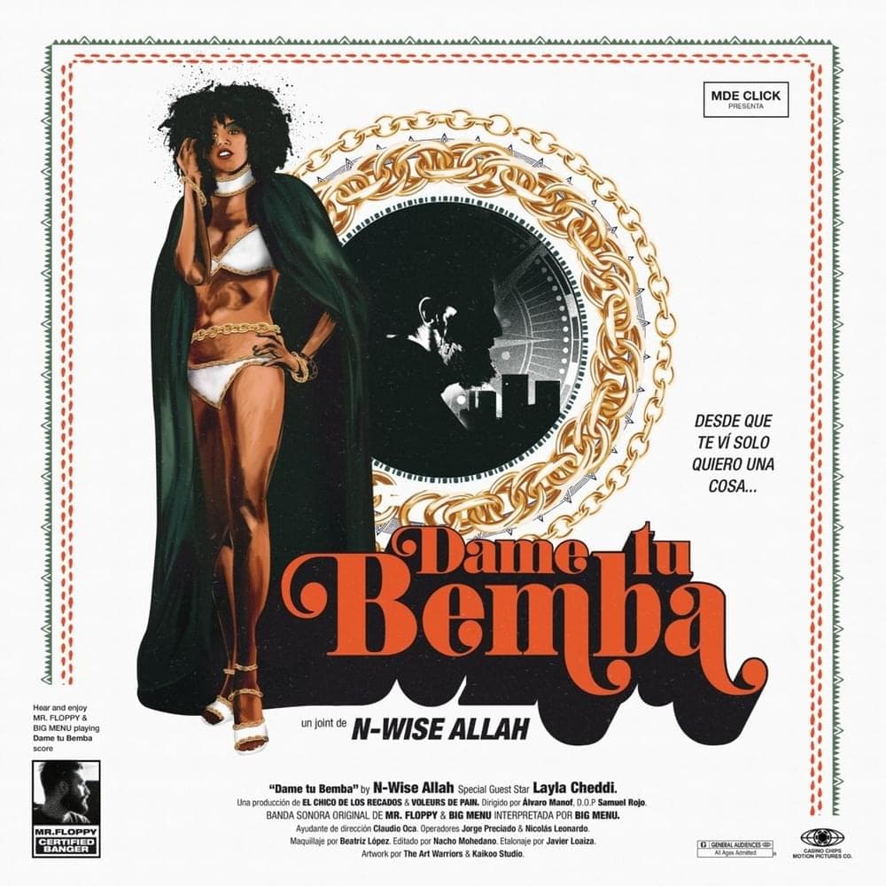 Album cover art for "Dame Tu Bemba" by N-Wise Allah