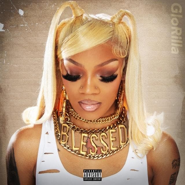 Album cover art for "Blessed" by GloRilla & Yo Gotti