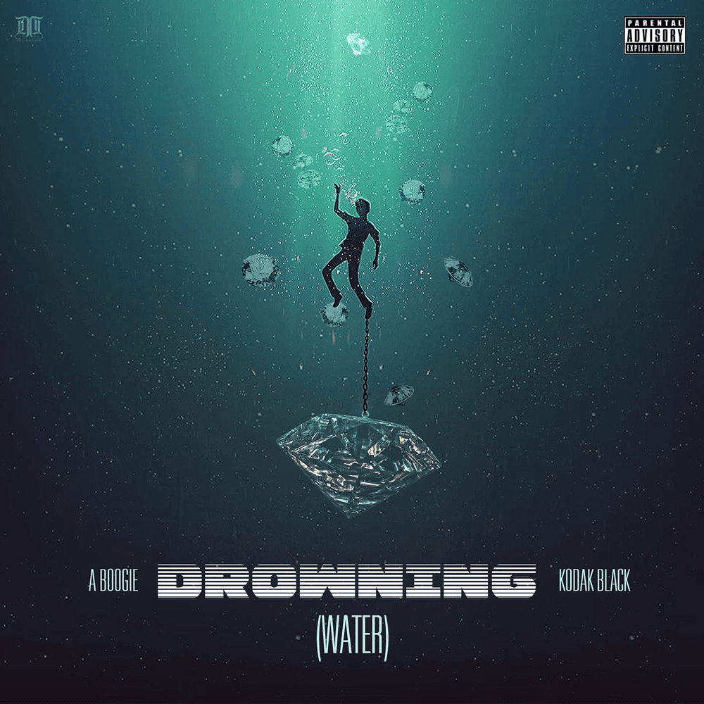 Album cover art for "Drowning" by A Boogie wit da Hoodie & Kodak Black