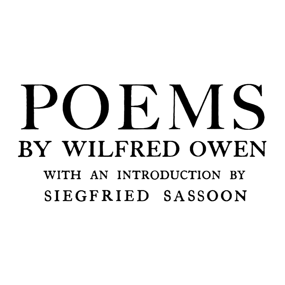 Poems by Wilfred Owen