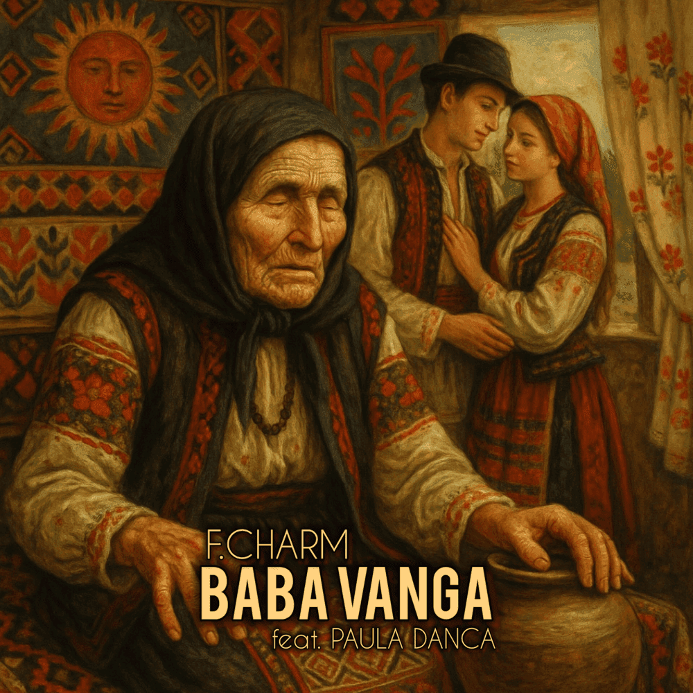 Album cover art for "Baba Vanga" by F.Charm & Paula Dancă