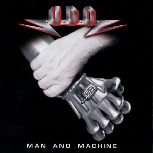 Album cover art for "Man and Machine" by U.D.O.