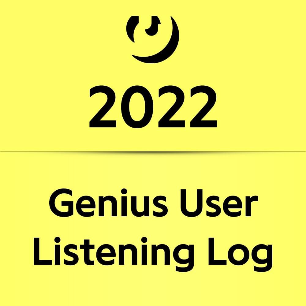 2022 Genius User Listening Log