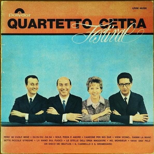 Album cover art for "Una canzone per noi due" by Quartetto Cetra