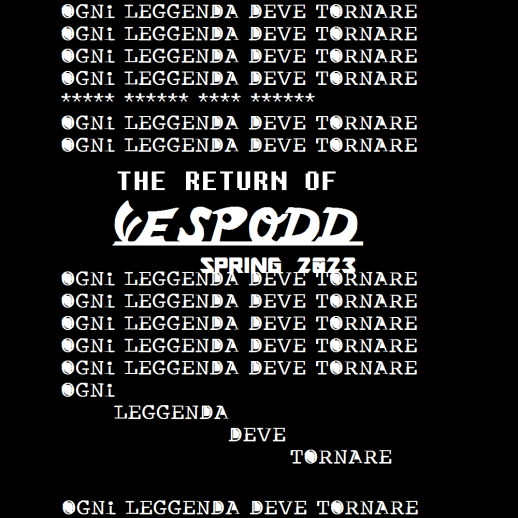 THE RETURN OF VESPODD