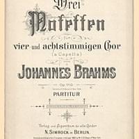 Drei Motetten, Op. 110