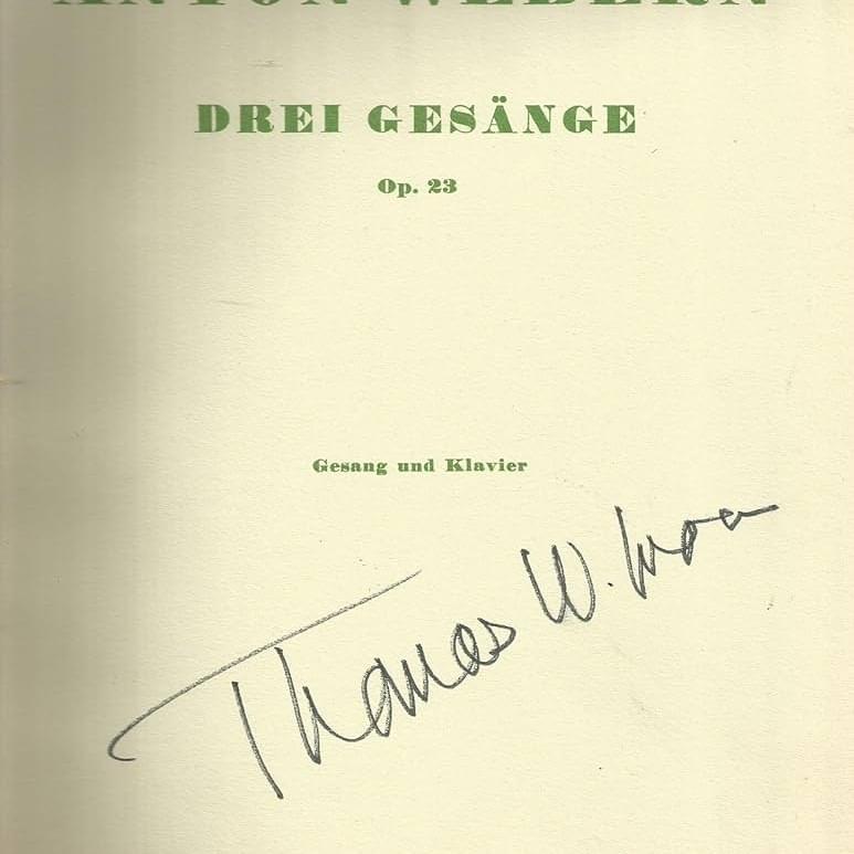 Drei Gesänge, Op. 23