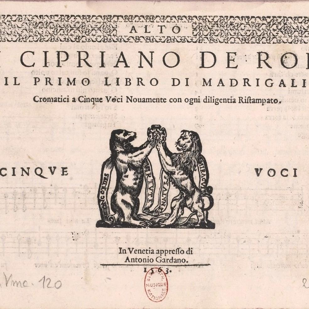 Il primo libro de madrigali a cinque voci