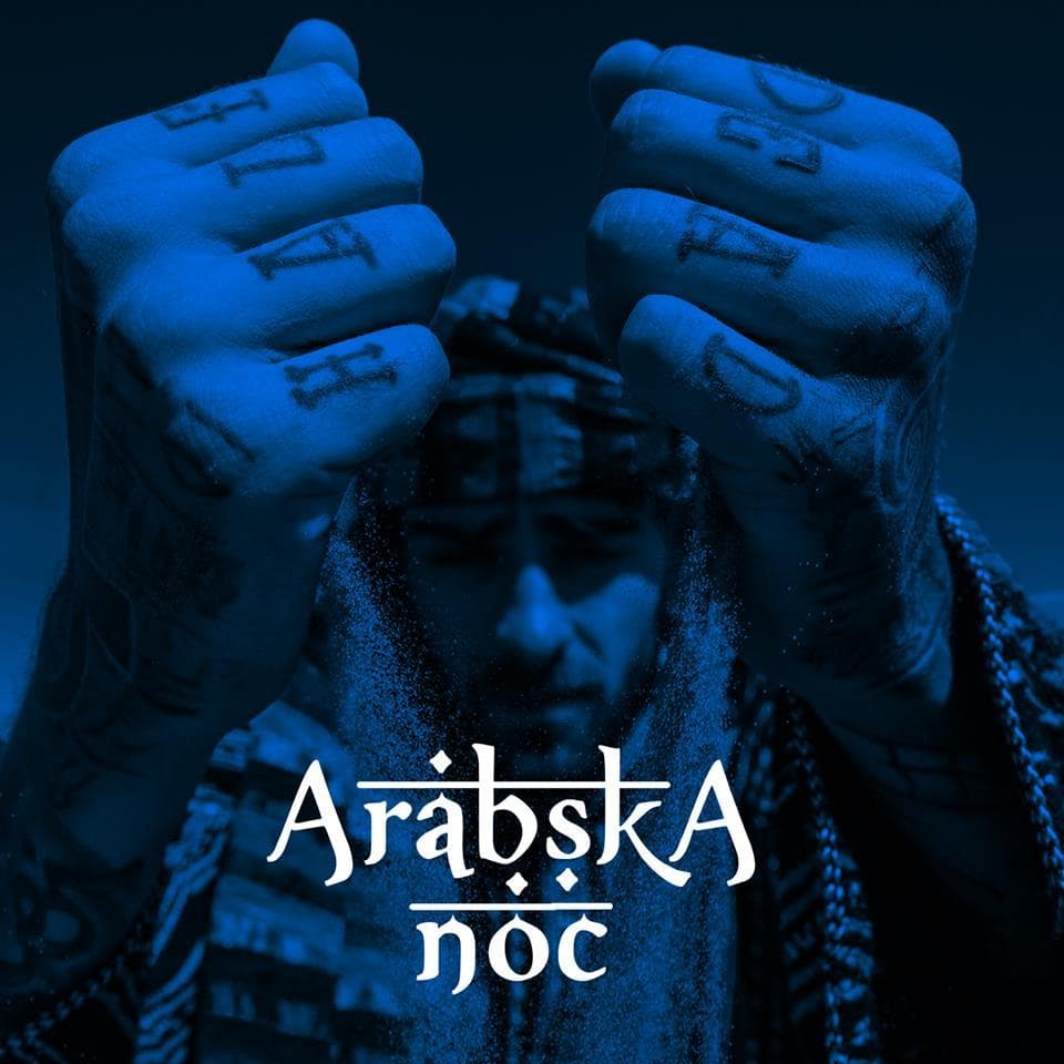 Album cover art for "Arabska noc" by Quebonafide & Solar (POL) & Wac Toja