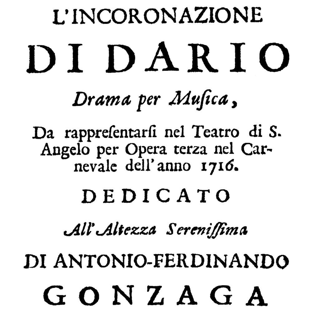 L’incoronazione di Dario