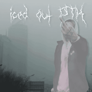 Album cover art for "ONLY WAY OUT IS THROUGH THE SHITS" by P T K