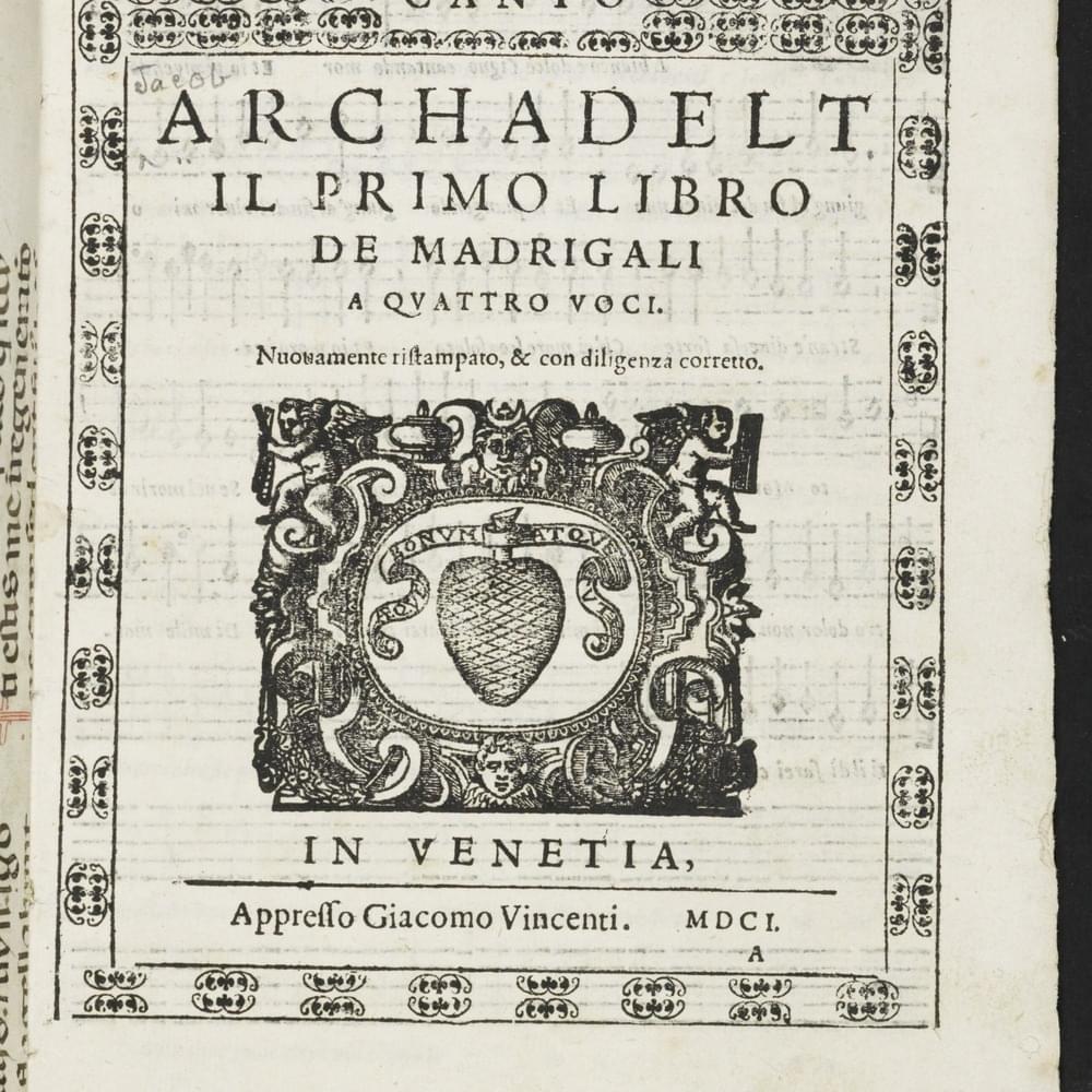 Il primo libro de’ madrigali a 4 voci