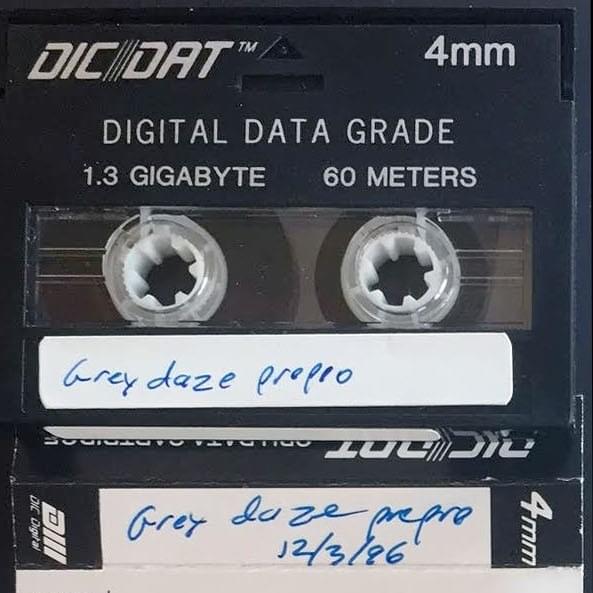 Album Pre-Production Live Session DAT Cassette Tape