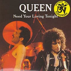 Album cover art for "Need Your Loving Tonight" by Queen