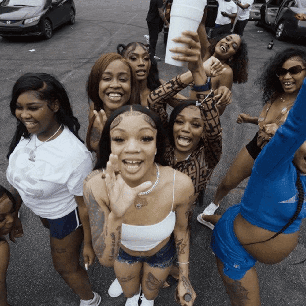 Album cover art for "F.N.F. (Let's Go)" by GloRilla