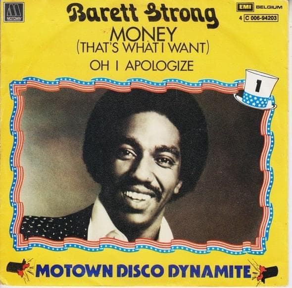 Album cover art for "Money (That's What I Want)" by Barrett Strong