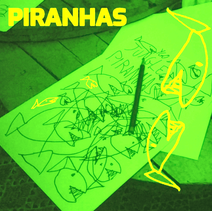 Album cover art for "Piranhas" by Y (YGO)