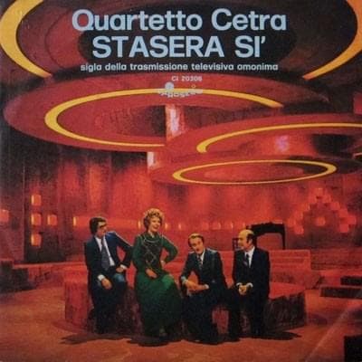 Album cover art for "Stasera sì" by Quartetto Cetra