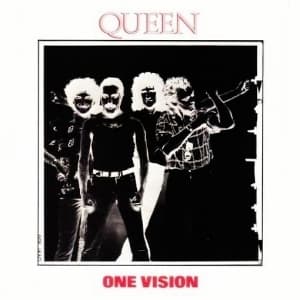 Album cover art for "One Vision" by Queen