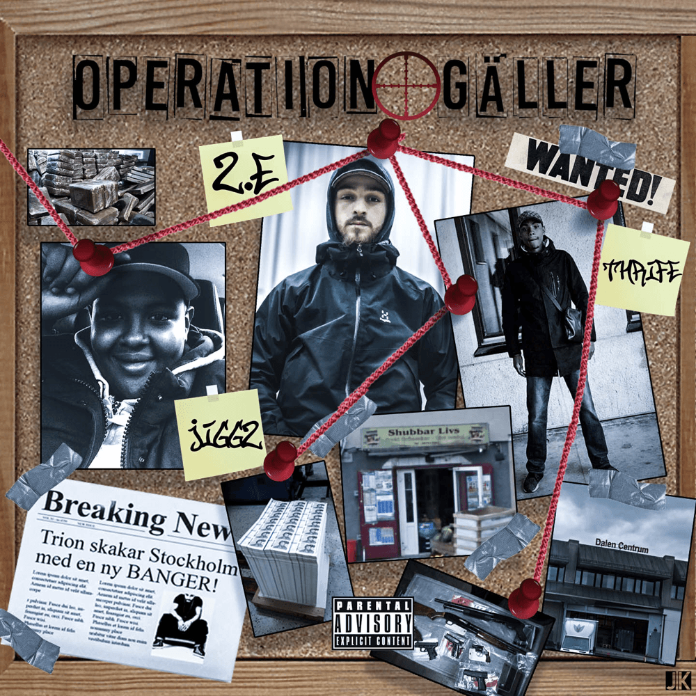 Album cover art for "Gäller" by Z.E & Thrife & Jiggz