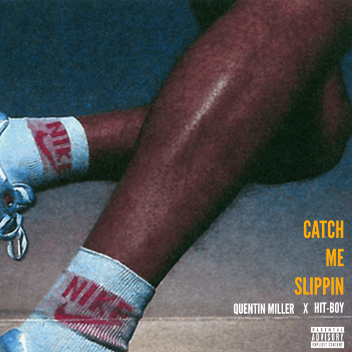 Album cover art for "Catchmeslippin" by Quentin Miller