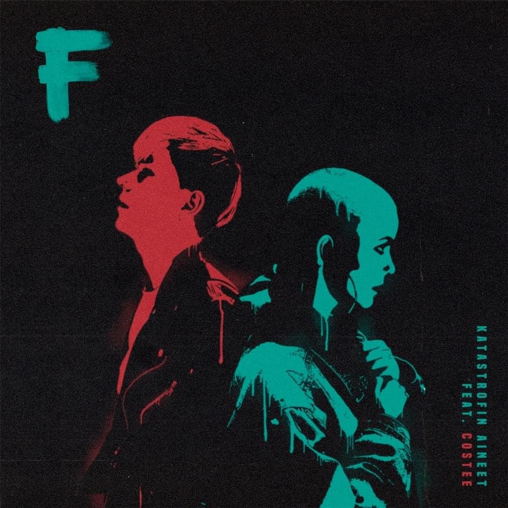 Album cover art for "Katastrofin aineet" by F (FIN) & costee