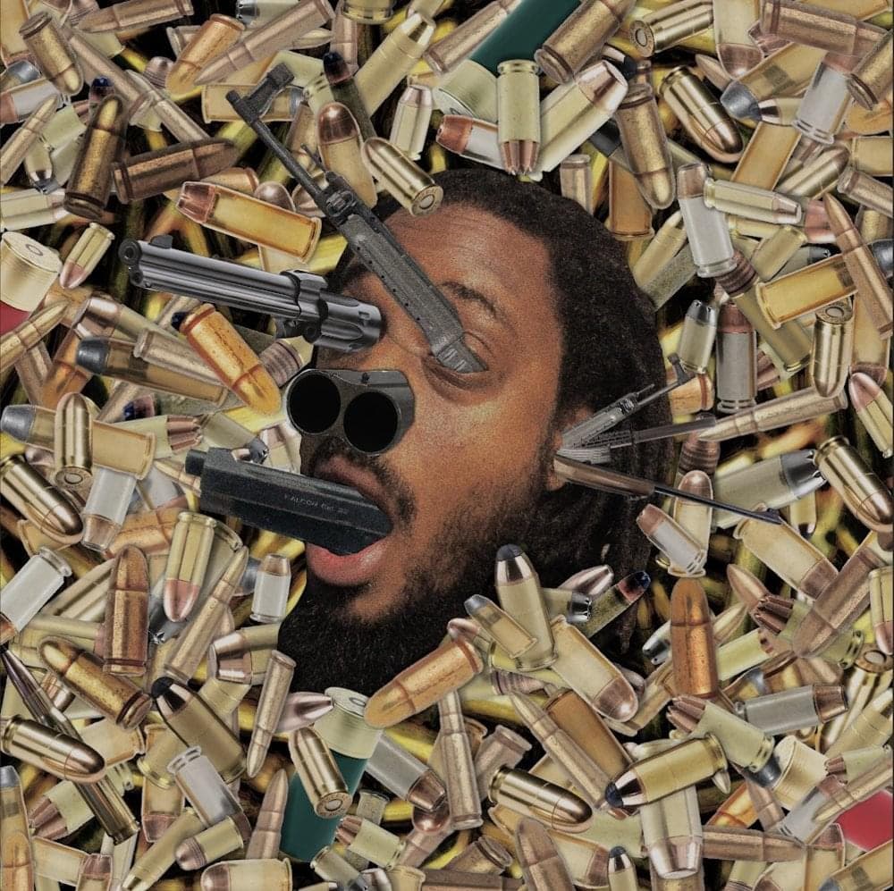 Album cover art for "Guns" by Quelle Chris
