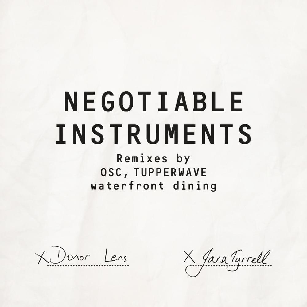 Negotiable Instruments