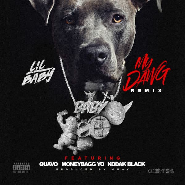 Album cover art for "My Dawg" by Quality Control & Quavo & Moneybagg Yo